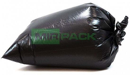 Мешки для строительного мусора 120 л, 70 мкм, ПВД, в рулоне 10 штук, черные, 2 слоя, 70x110 см, плотные, Стройка - Вид 3