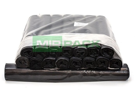 Мешки для мусора 120 литров, 80 мкм, 10 штук, 70*110, дно прямое, обезличенные - Вид 4