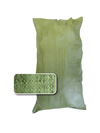 Мешки полипропиленовые зеленые 55х95 см, вес 36 гр., в упаковке 1000 штук, 2 сорт, для мусора, Китай  - Вид 1